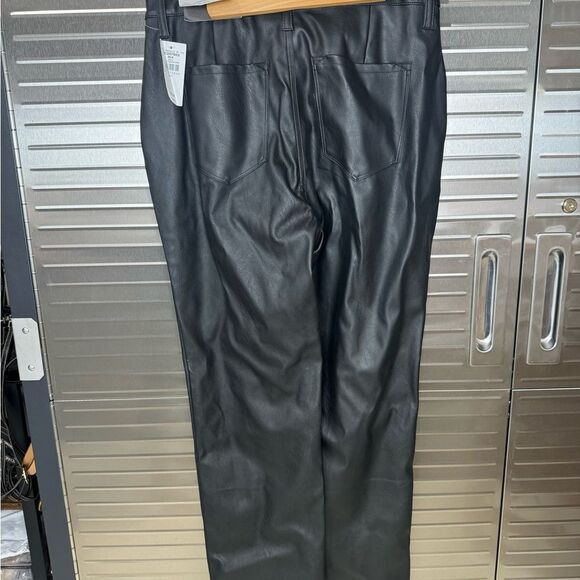 Kancan Slit Leg Faux Leather Flare Leg Pants NWT 28 - Picture 9 of 12